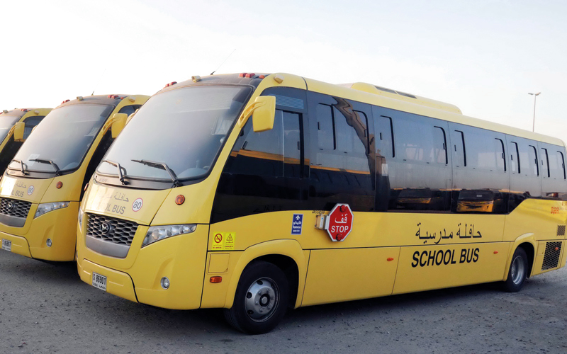 125 حافلة جديدة للنقل المدرسي في دبي