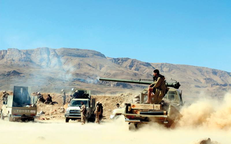 الجيش اليمني يحاصر الميليشيات في «مريس» الضالع