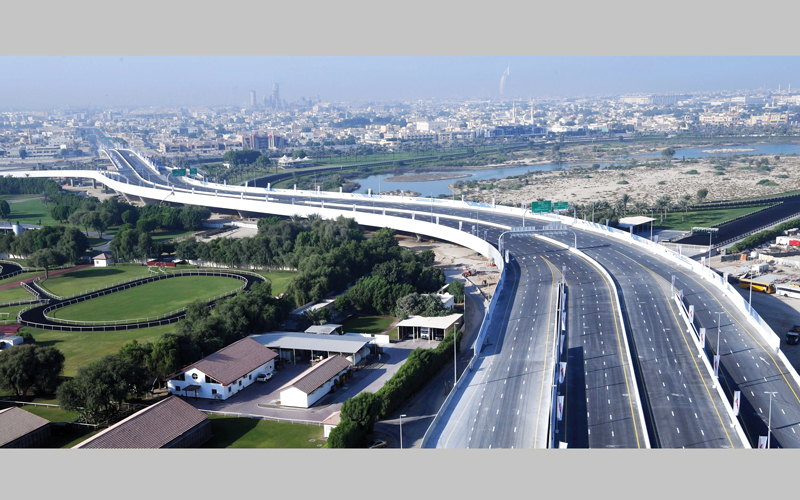 افتتاح المرحلة الأولى من «طرق جودلفين».. وإنجاز 60% من تقاطع شارعَي خليفة مع راشد