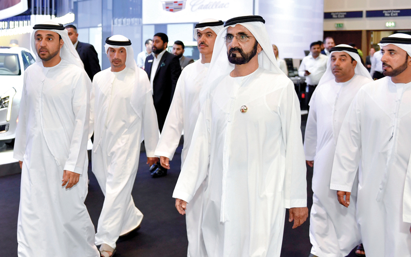 محمد بن راشد: «دبي للسيارات» يشكل دعماً لصناعة السياحة في الإمـارات