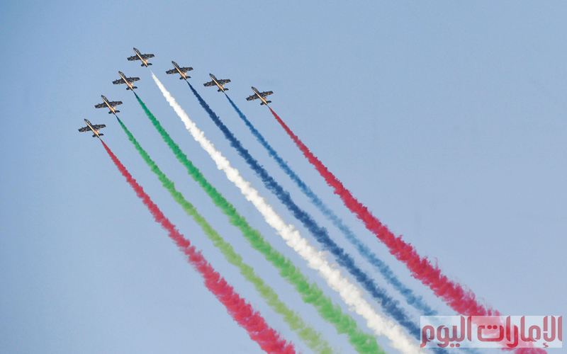 لقطات من احتفالات أبناء شعب الإمارات والمقيمين على أرضها، بمناسبة اليوم الوطني الـ46، لتأسيس دولة الإمارات العربية المتحدة.