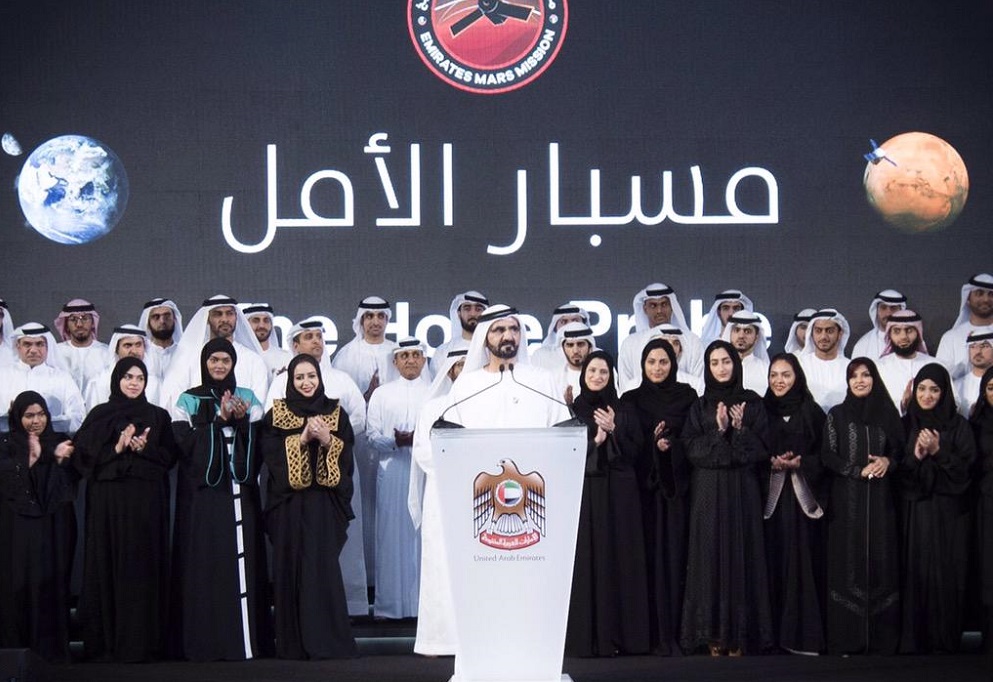 محمد بن راشد يؤكد أن مشروع الإمارات للمريخ هو رسالة أمل للشباب العربي