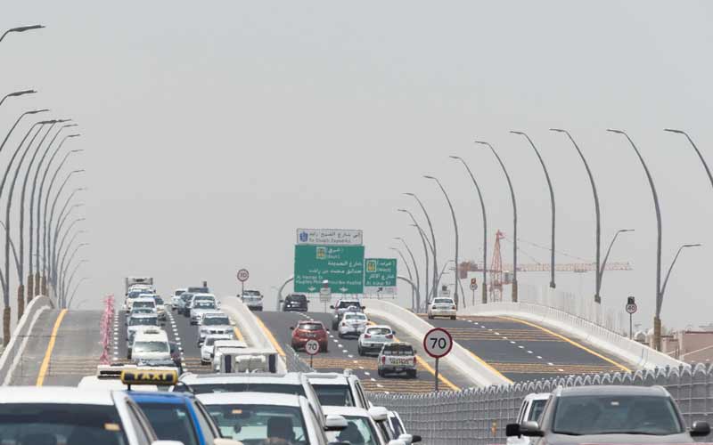 افتتحت هيئة طرق ومواصلات دبي جسر الوصل الجديد والذي سيكون فوق قناة دبي المائية. تصوير: أحمد عرديتي