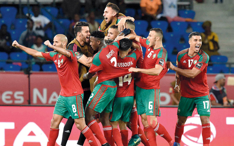 4 مشاهد لافتة من تأهل المغرب لربع نهائي كأس إفريقيا
