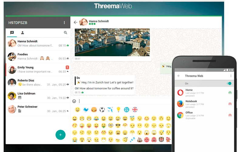 تطبيق Threema يصل إلى الحواسب المكتبية