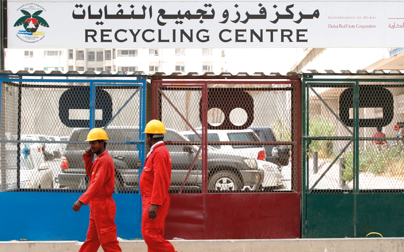 مشروعات جديدة لفرز النفايات في دبي