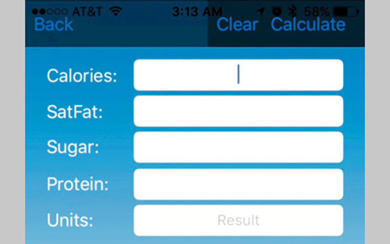 التطبيق يساعد المستخدم على التعرف إلى الطعام الذي سيتناوله وقيمته الغذائية. من المصدر