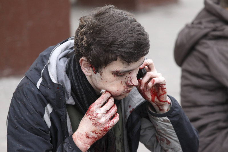 هل شكل هذا الجريح خطراً على الموجودين؟ رويترز