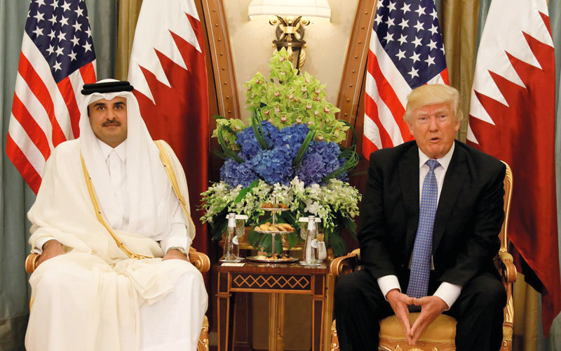 ترامب ترك مصالح أميركا في قطر جانباً هذه المرة.  رويترز