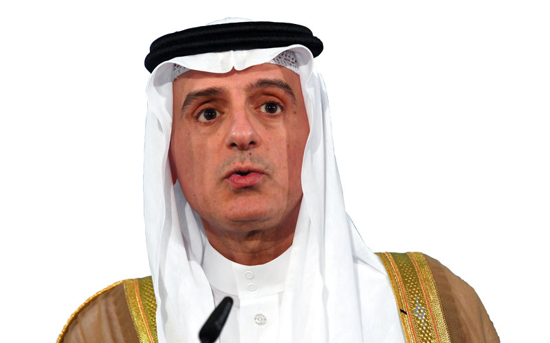 عادل الجبير: مقاطعة قطر ليست حصاراً، والسعودية مستعدة لمساعدة قطر عبر مركز الملك سلمان للإغاثة إذا احتاجت إلى ذلك.