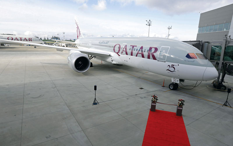 «الطيران المدني» أكدت التزامها بمنع شركات الطيران القطرية والطائرات المسجلة فيها من الهبوط في مطارات الدولة أو العبور في أجوائها. أ.ب