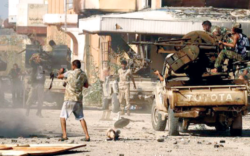 قطر تواصل دعم ميليشيات في ليبيا وتسهم في تخريب الأوضاع. أرشيفية