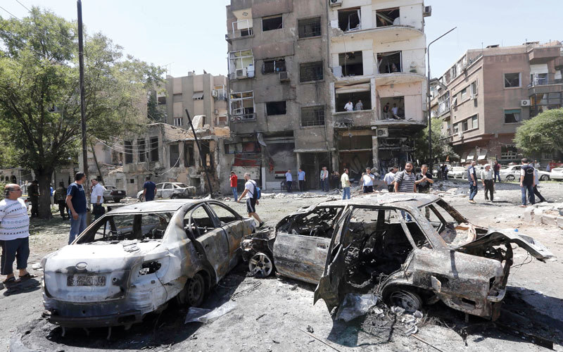 مقتل 18 بتفجير انتحاري في دمشق