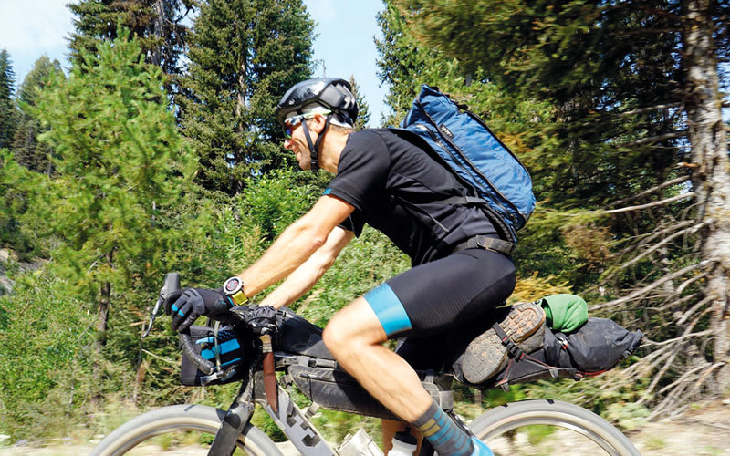 يمكن لقائدي الدرّاجات الجبلية في ولاية إيداهو الأميركية الاستمتاع بالينابيع الساخنة أثناء التجول وسط الطبيعة الجبلية. د.ب.أ