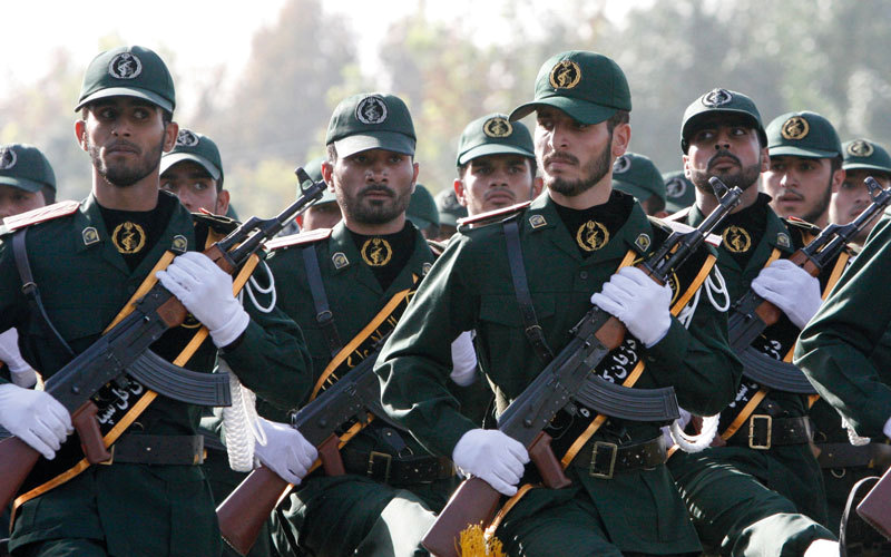 إيران استخدمت الحرس الثوري لزعزعة أمن المنطقة. أرشيفية