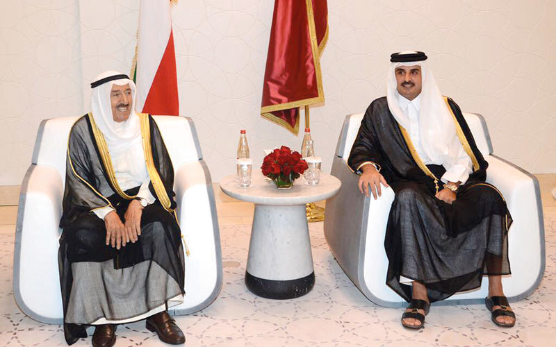 أمير الكويت يقوم بدور الوسيط فيما لم تقدم قطر أي موقف إيجابي. أرشيفية