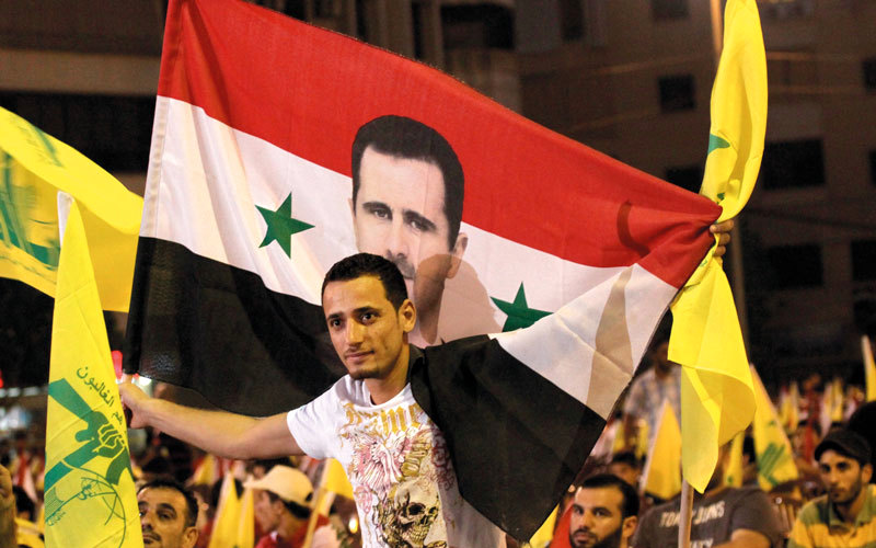 ميليشيات «حزب الله» الإرهابية تدخلت في سورية لدعم نظام الأسد. أرشيفية