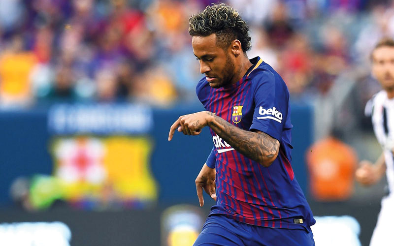 نيمار يقدم أروع العروض مع برشلونة. أ.ف.ب