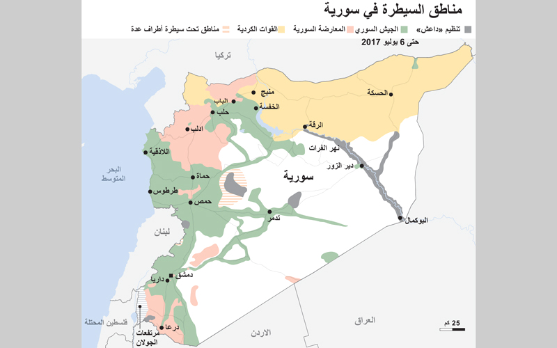 الجيش السوري يستعيد السخنة ويتقدم في الرقة على حساب «داعش»