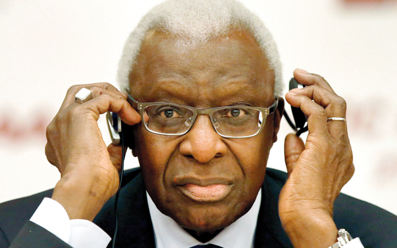 مزاعم الفساد طالت الرئيس السابق للاتحاد الدولي لألعاب القوى لامين دياك. أرشيفية