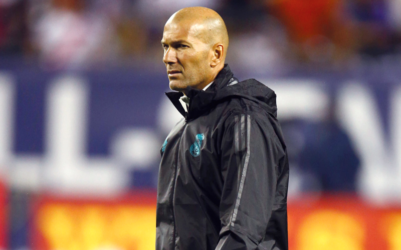 زيدان: ريال مدريد متعطش دائماً للفوز. أ.ف.ب