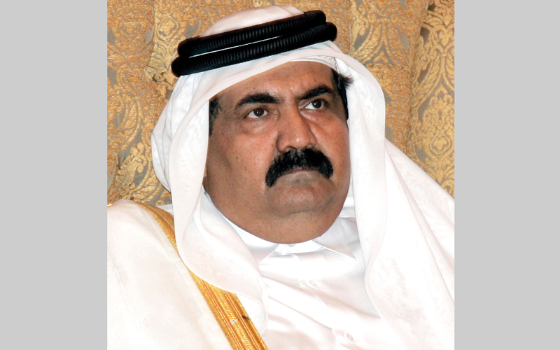 حمد بن خليفة أساء إدارة دفة الأمور منذ عام 1995.  ارشيفية