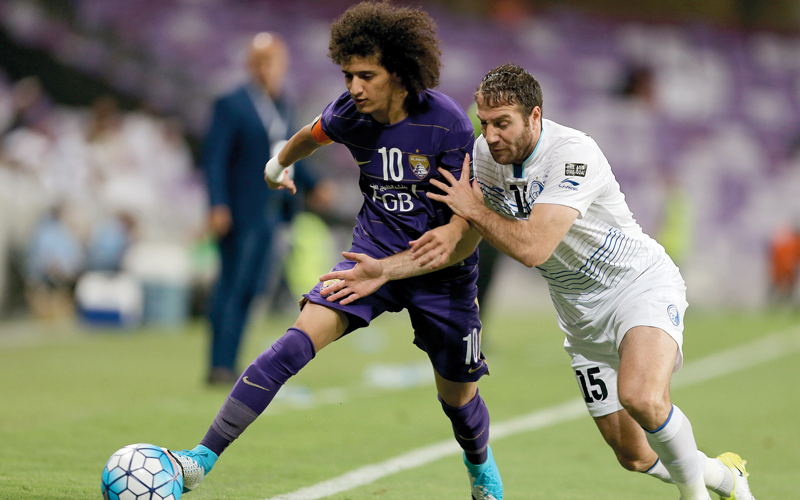 العين على موعد مع مواجهة صعبة أمام الهلال بعد غدٍ. تصوير: إريك أرازاس