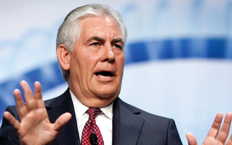 تيلرسون مُطالب بمواصلة الضغط للتوصل إلى حل  للأزمة. أرشيفية