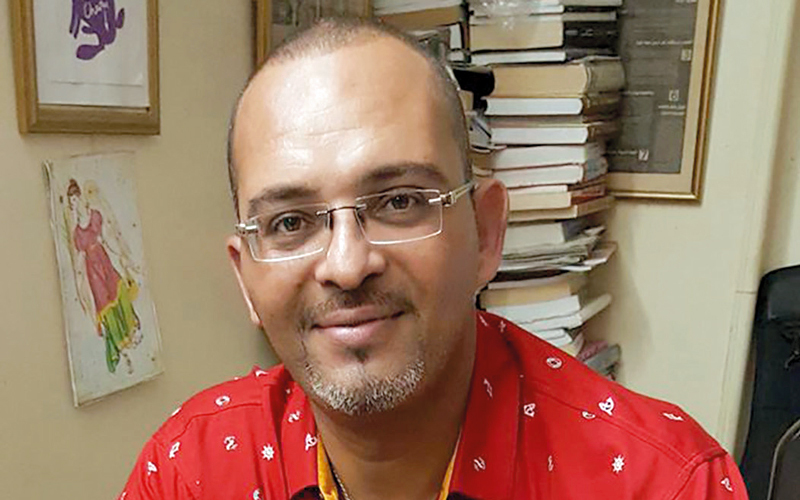 شاهين اعتاد الظهور في برامج على «الفضائيات». أرشيفية