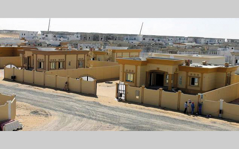 المسكن الملائم يحقق الاستقرار الأسري للمواطنين. أرشيفية