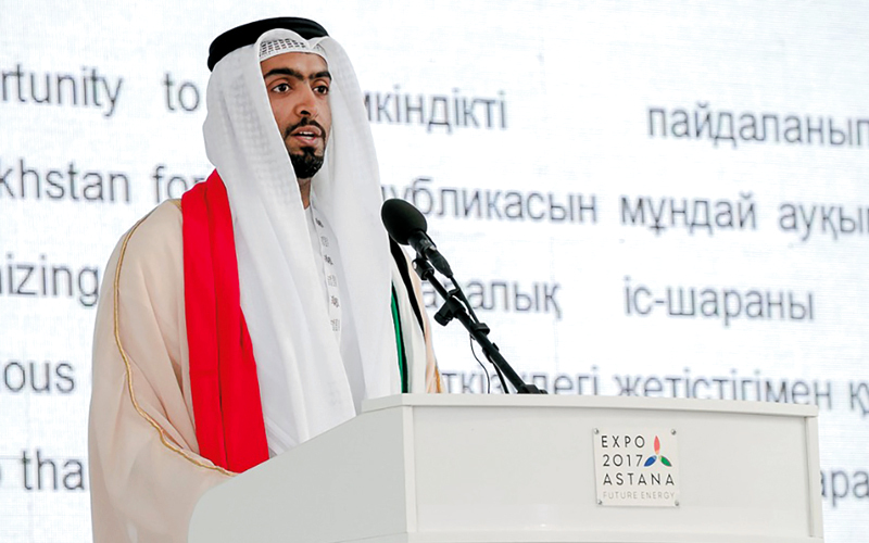 منصور المنصوري : حققت مشاركتنا نجاحاً في تسليط الضوء على جهود دولة الإمارات في الطاقة المتجدّدة.كوت