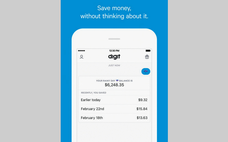 Digit: Save Money.. لمراقبة عادات الإنفاق وتوفير المال تلقائياً