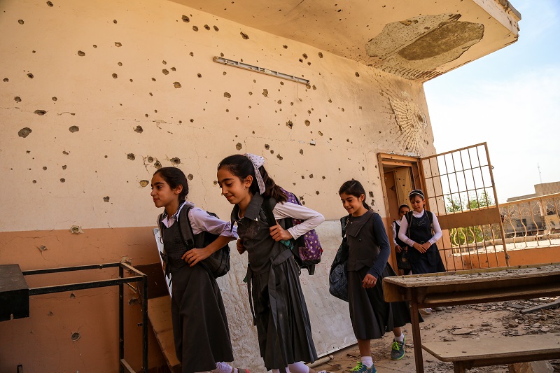 دبي العطاء توفر عودة آمنة للأطفال العراقيين إلى المدارس في مدينة الموصل