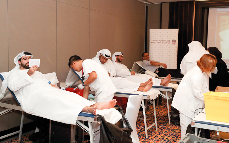 «الإمارات للفضاء» تنظم حملة للتبرع بالدم