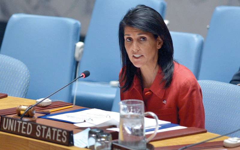 نيكي هالي تقول إن الاتفاق معيب لأنه لا يعمل على إنهاء عملية التخصيب.  أرشيفية