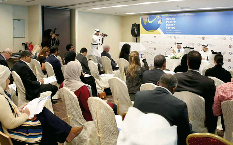 المزروعي أكد خلال المؤتمر الصحافي أن إنجاز مشروع الطاقة النووية لدولة الإمارات يعد من أسرع المشروعات التي تم تنفيذها في العالم.   من المصدر
