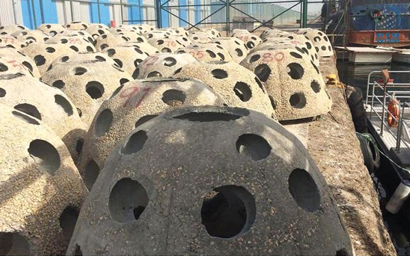 الكهوف الإسمنتية تساعد على إنشاء مواطن للأسماك. أرشيفية