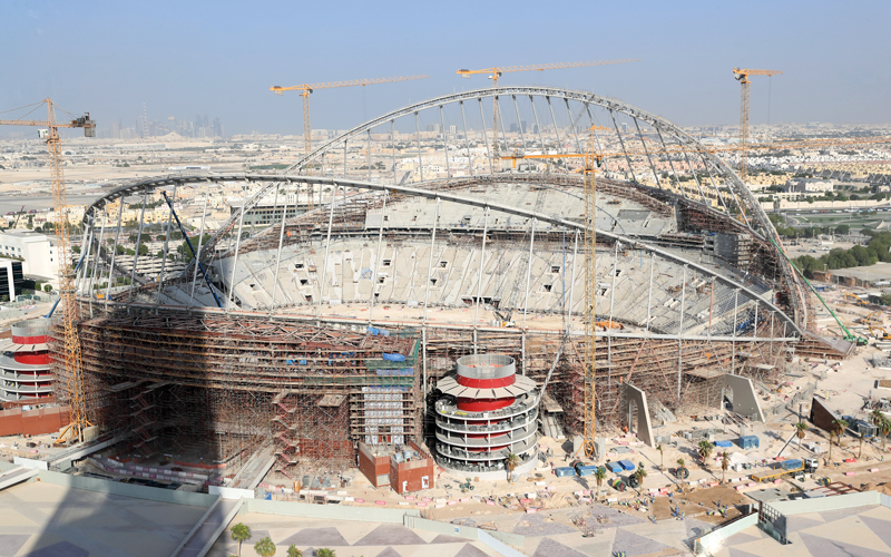 قطر ستنفق أكثر من 200 مليار دولار على استضافة كأس العالم. غيتي