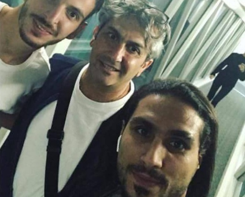 كابتن منتخب سوريا الأسبق الدكتور عمار عوض برفقة لاعبي منتخب سورية الحاليين مؤيد العجان وعلاء الشبلي في ماليزيا