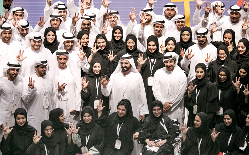 الإمارات رسّخت تجربة خاصة ونهجاً متفرداً في النهوض والارتقاء بقطاع الشباب. من المصدر