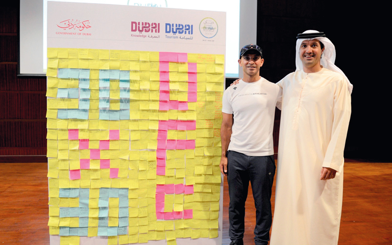 د. عبدالله الكرم وهلال المري. من المصدر