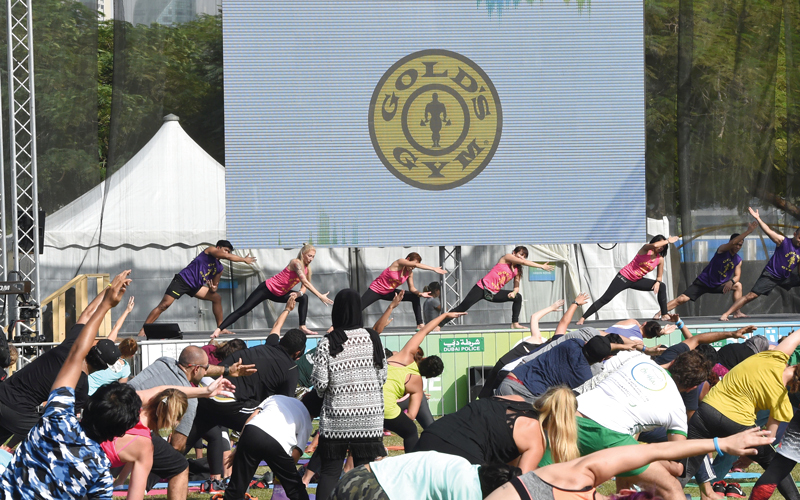 «يوغا فليكس» تحمل الكثير من حركات الرياضة إضافة إلى التأمل.

تصوير: أسامة أبوغانم