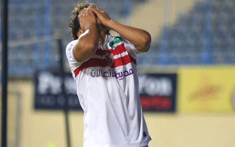 الزمالك تلقى أول هزيمة في الدوري على يد سموحة. من المصدر