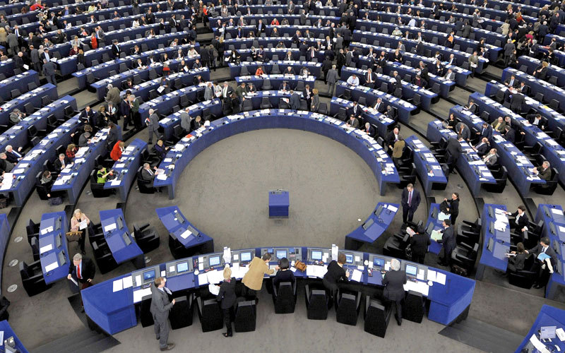 اجتماع البرلمان الأوروبي في ستراسبورغ. أرشيفية