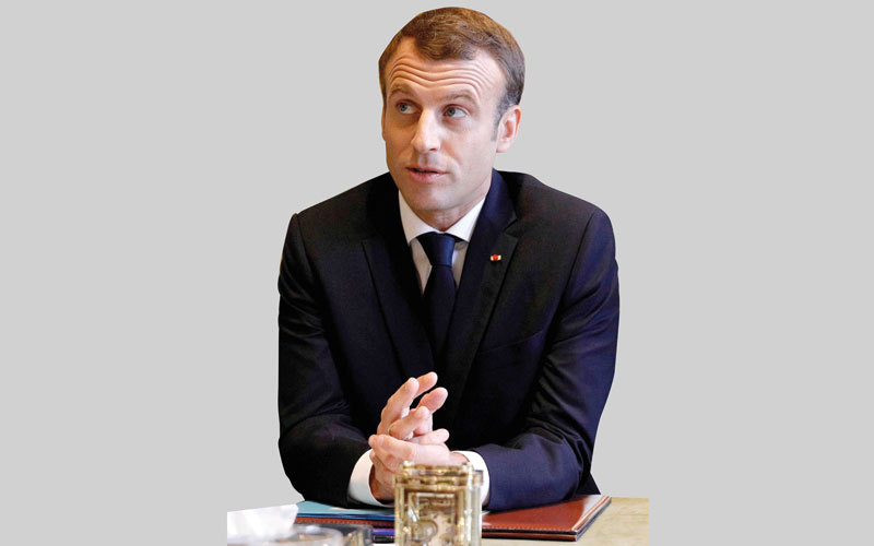 ماكرون تغلّب على الأحزاب السياسية المخضرمة في الانتخابات العامة.  أ.ف.ب