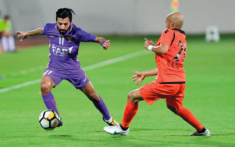 الإصابات لم تسمح للأحبابي بإظهار مستواه الحقيقي مع العين. الإمارات اليوم