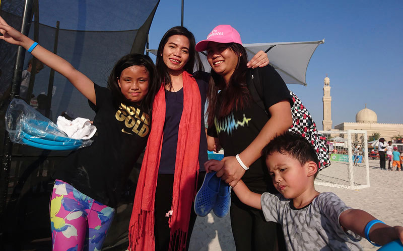 غينسي راسابا اصطحبت أبناءها وعدداً من أصدقائها لقضاء يوم ممتع وحماسي.