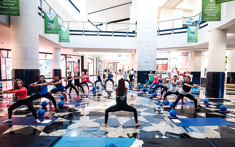 من فعاليات «مول الإمارات». من المصدر