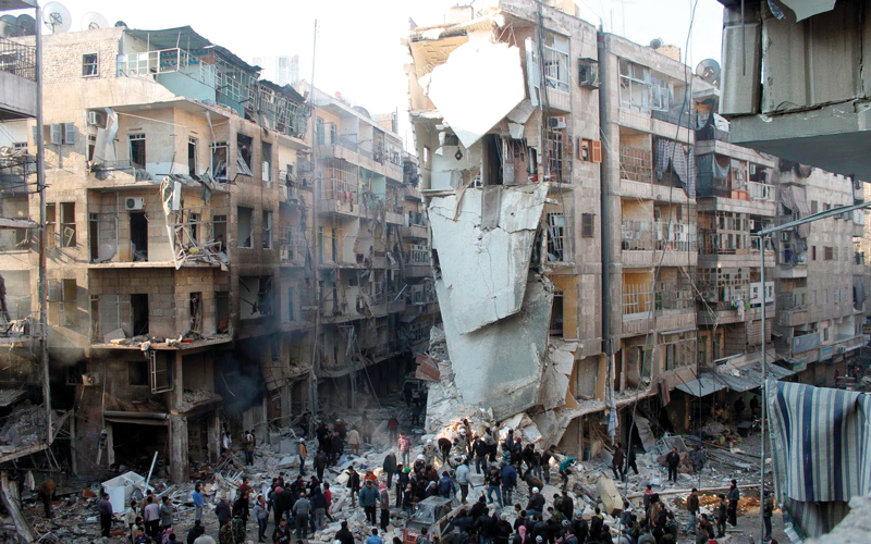 إعادة إعمار ما خلفته الحرب السورية تتطلب مئات المليارات.  أرشيفية