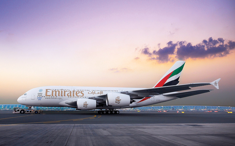 «الناقلة» ستتسلم خلال الفترة المقبلة 42 طائرة من طراز «إيرباص إيه 380». أرشيفية